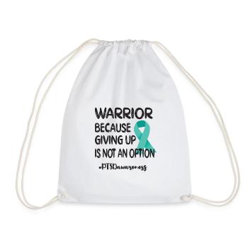 PTSD fighters | Post-traumatic stress disorder - Drawstring Bag - white - Front