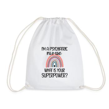 Infirmière psychiatrique Soins psychiatriques - Sac de sport léger - blanc - Devant