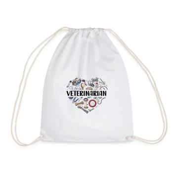 Vétérinaire vétérinaire médecin vétérinaire - Sac de sport léger - blanc - Devant