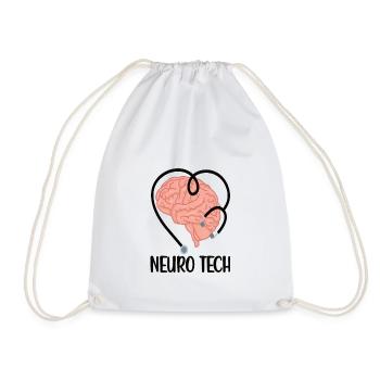 Neurology Technician Neurological Assistant - Drawstring Bag - white - Front