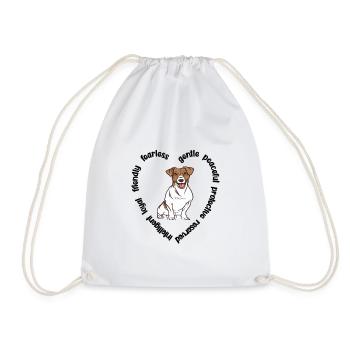 Jack Russell Terrier Lover Jack Russell Mama - Drawstring Bag - white - Front