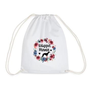 Whippet Mama Whippet Dog owner Whippet Mom - Drawstring Bag - white - Front