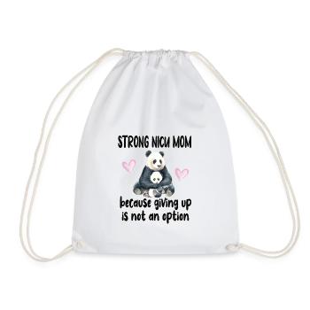 Bébé prématuré maman NICU bébé prématuré prématuré - Sac de sport léger - blanc - Devant