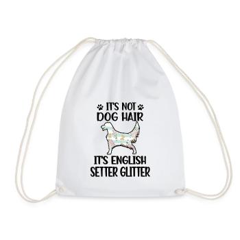 English Setter Lovers English Setter Owners - Drawstring Bag - white - Front