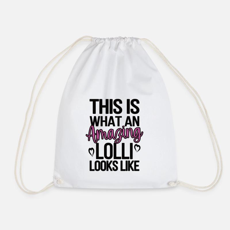 Lolli Oma Muttertag Geschenk Lolli Großmutter - Turnbeutel - Weiß