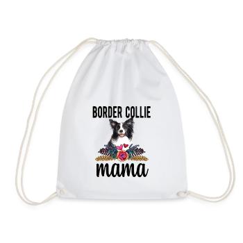 Border Collie Mama Border Collie propriétaire de chien - Sac de sport léger - blanc - Devant