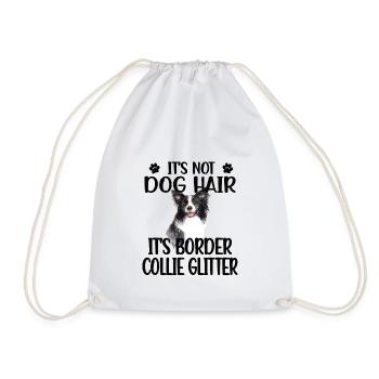 Border Collie amant Border Collie propriétaire - Sac de sport léger - blanc - Devant