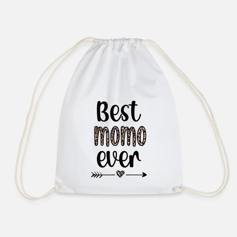 Beste Momo Oma Muttertag Geschenk Momo Großmutter - Turnbeutel - Weiß