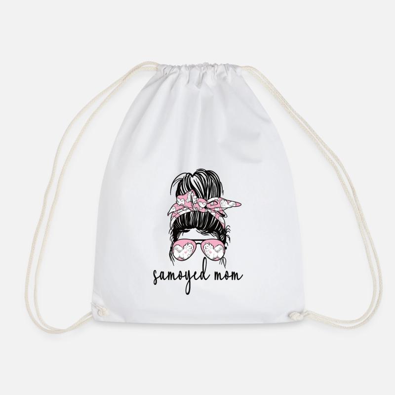 Samojede Mama Samojede Besitzerin Samojede Mom - Turnbeutel - Weiß