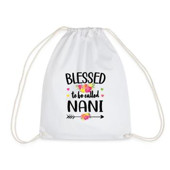Beste Nani Oma Muttertag Geschenk Nani Großmutter - Turnbeutel - Weiß - Vorne