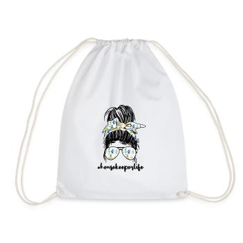 Femme de ménage Nettoyeur Aide domestique Drôle - Sac de sport léger - blanc - Devant