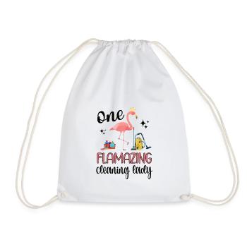 Femme de ménage Nettoyeur Aide domestique Nettoyage - Sac de sport léger - blanc - Devant