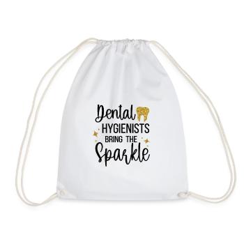 Hygiéniste dentaire Hygiéniste dentaire Hygiène buccale - Sac de sport léger - blanc - Devant