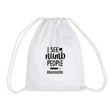 Dentist Gift Idea Dentist Dentist - Drawstring Bag - white - Front