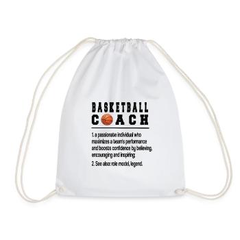 Meilleur cadeau d’entraîneur de basket-ball d’entraîneur de basket-ball - Sac de sport léger - blanc - Devant