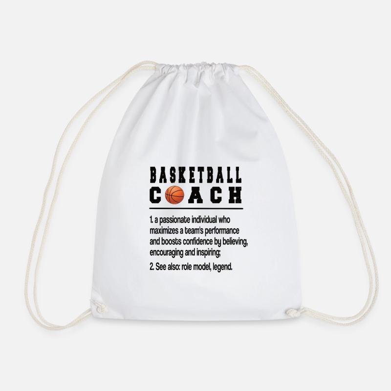 Bester Basketballtrainer Basketball Coach Geschenk - Turnbeutel - Weiß