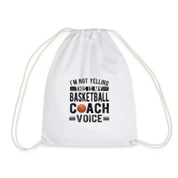 Basketballtrainer Basketball Coach Basketballteam - Turnbeutel - Weiß - Vorne