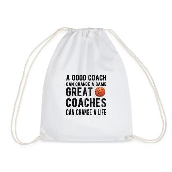 Meilleur cadeau d’entraîneur de basket-ball d’entraîneur de basket-ball - Sac de sport léger - blanc - Devant