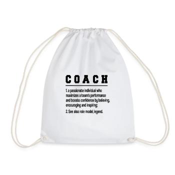 Best Trainer Coach Gift Training Sports Coach - Drawstring Bag - white - Front