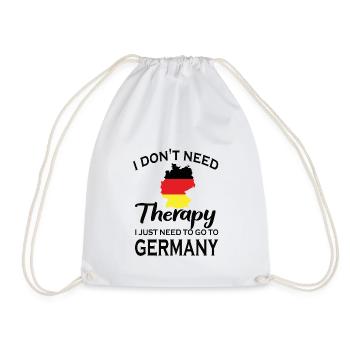 Deutscher Deutschland Herkunft Deutsche Flagge - Turnbeutel - Weiß - Vorne