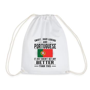 Portugais Portugal Drapeau Origine portugaise - Sac de sport léger - blanc - Devant
