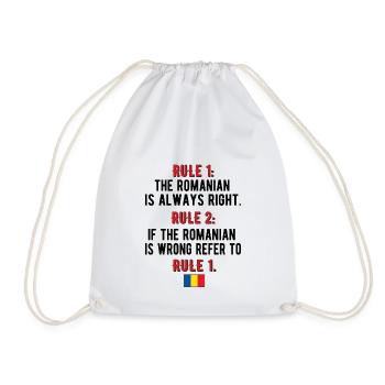 Fier drapeau roumain de la Roumanie Racines roumaines - Sac de sport léger - blanc - Devant