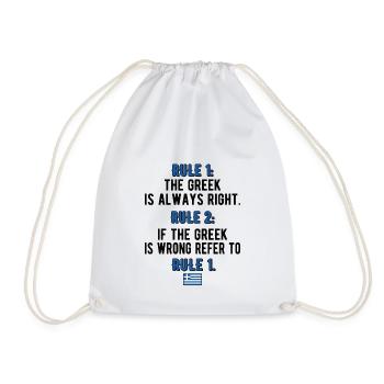 Grèce Grèce Drapeau Racines grecques - Sac de sport léger - blanc - Devant