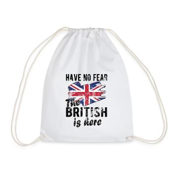 Brite Großbritannien Herkunft Britische Flagge - Turnbeutel - Weiß - Vorne