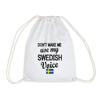 Schwede Schweden Flagge Schwedische Wurzeln - Turnbeutel - Weiß - Vorne