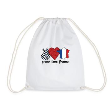 Français Racines Français du drapeau de la France - Sac de sport léger - blanc - Devant