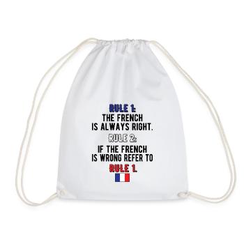 Français Racines Français du drapeau de la France - Sac de sport léger - blanc - Devant