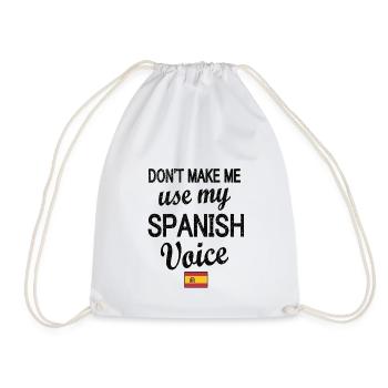 Proud Spaniard Spain Flag Spanish Roots - Drawstring Bag - white - Front