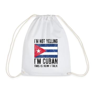 Fier Cuba Origine Cuba Drapeau cubain - Sac de sport léger - blanc - Devant