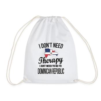 Dominican Dominican Republic Origin - Drawstring Bag - white - Front