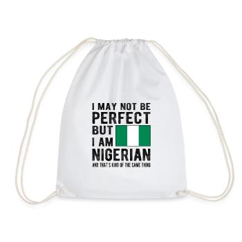 Fier Nigérian nigérian d’origine nigériane - Sac de sport léger - blanc - Devant