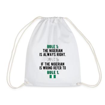 Fier Nigérian Nigeria Racines nigérianes - Sac de sport léger - blanc - Devant