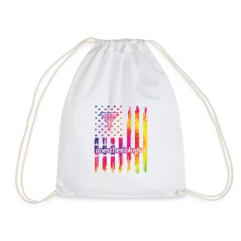 Anesthesiologist Gift Anesthesiology Anesthesia - Drawstring Bag - white - Front
