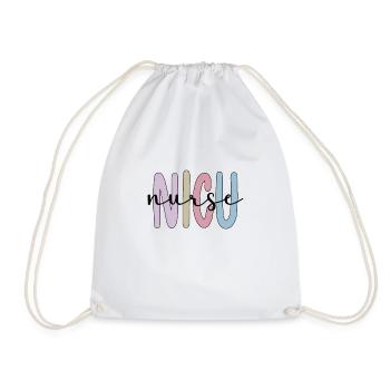 NICU Neonatal Intensive Care Nurse - Drawstring Bag - white - Front