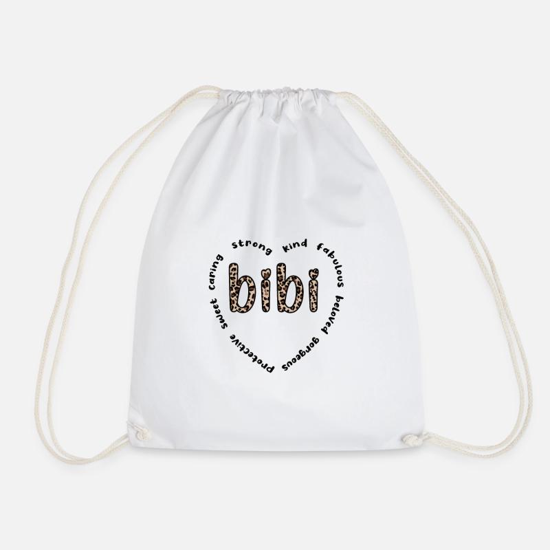 Bibi Oma Muttertagsgeschenk Bibi Oma - Turnbeutel - Weiß
