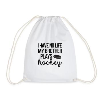 Lustiges Geschenk Für Eishockey Schwester - Turnbeutel - Weiß - Vorne