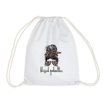 Godmother Mother's Day Godmother Gift - Drawstring Bag - white - Front