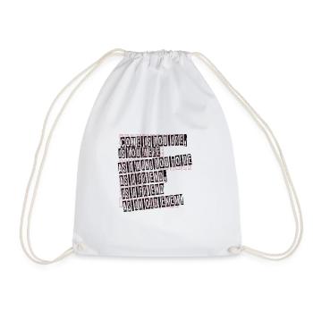 come as you are - Drawstring Bag - white - Front