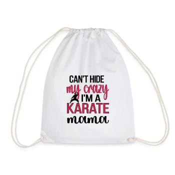 Meilleur cadeau de maman de karaté Fière maman de karaté - Sac de sport léger - blanc - Devant