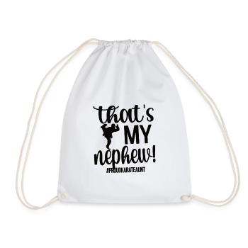 Meilleur cadeau de tante de karaté Fière tante de karaté - Sac de sport léger - blanc - Devant