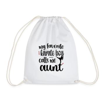Meilleur cadeau de tante de karaté Tante fière de karaté - Sac de sport léger - blanc - Devant