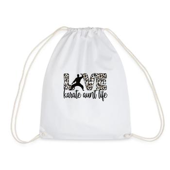 Meilleur cadeau de tante de karaté fière de tante de karaté - Sac de sport léger - blanc - Devant