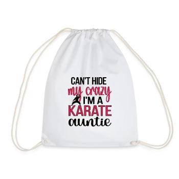 Meilleur cadeau de tante de karaté fière de tante de karaté - Sac de sport léger - blanc - Devant