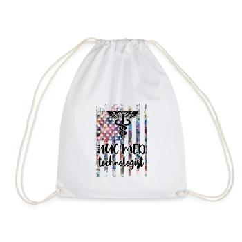 Medical Radiology Technologist Nuclear Medicine - Drawstring Bag - white - Front