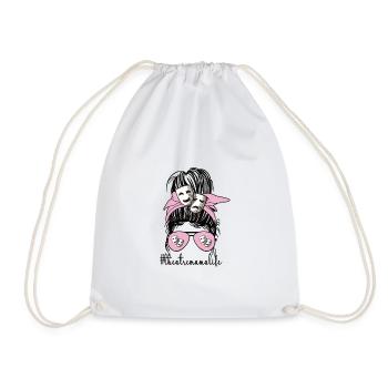 Fière maman de théâtre Acteur de théâtre maman - Sac de sport léger - blanc - Devant