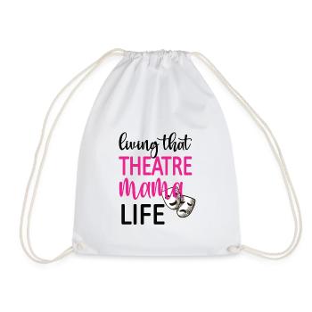 Fière maman de théâtre Acteur de théâtre maman - Sac de sport léger - blanc - Devant
